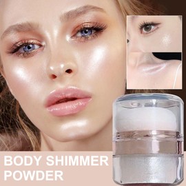 Shimmer Powder for Face - Face Luminizer Body Glitter Shimmer Highlighter Powder | 3g Contouring Clavicle Patting Glow Fairy Brightening Makeup Stick for Women Girl