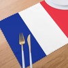 French Flag Printing Placemats for Dining Table Set of 6