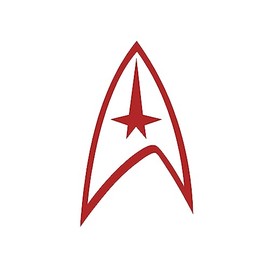 Star Logo Fleet Sticker Vinyl Decal Notebook Car Window Laptop 3"x 5" (Red)