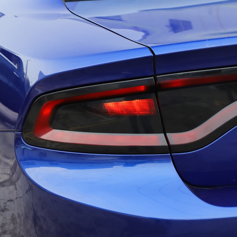 RAZPOY for Charger Tail Light Lamp Covers, Smoked Rear Light