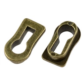 Yocimango Metal Keyhole Cover Bronze Lock Cover Key Hole Cover Furniture Lock Decoration Lock Replacement Parts -12PCS