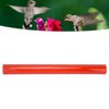 Long Pipe Bird Feeder Red Transparent Outdoor Bird Feeder Tube