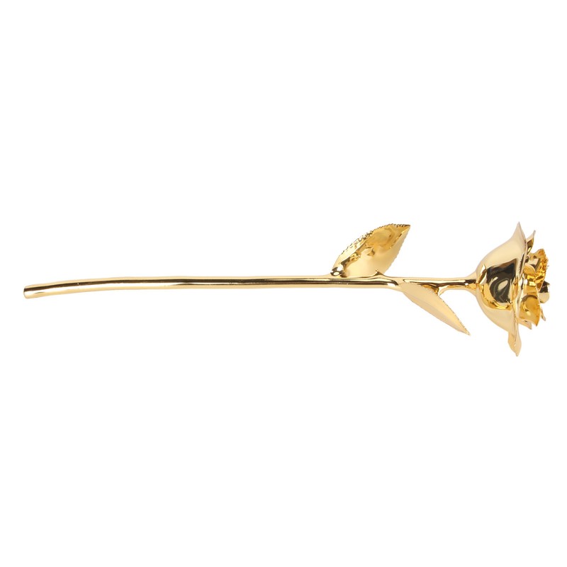 24K Gold Plated Rose Clear Texture Romantic Exquisite Long Lasting
