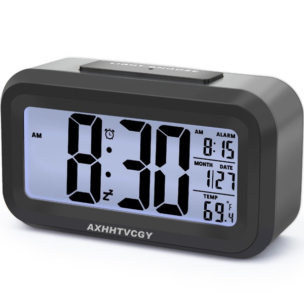 AXHHTVCGY Alarm Clock，Alarm Clocks for Bedrooms，Small Wall Clock，Large Display Digital