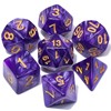 CiaraQ DND Polyhedral Dice Set with Dice Bag for Dungeons