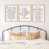Christian Wall Art Set of 3, Bible Wood Prints -