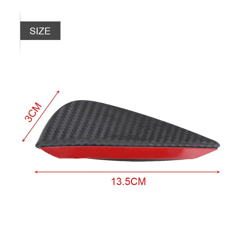 4pcs Car Front Bumper Fins Lip Spoiler Canards Trim Kit,