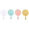 DHDestined Fateful 4 Pack Adhesive Hooks Cute Utility Hooks, Key Hooks for Wall Decorative, for Hanging Hat, Towel, Key, Towel Hook Wall Mount for Home, Kitchen, Bathroom, Office(Small)