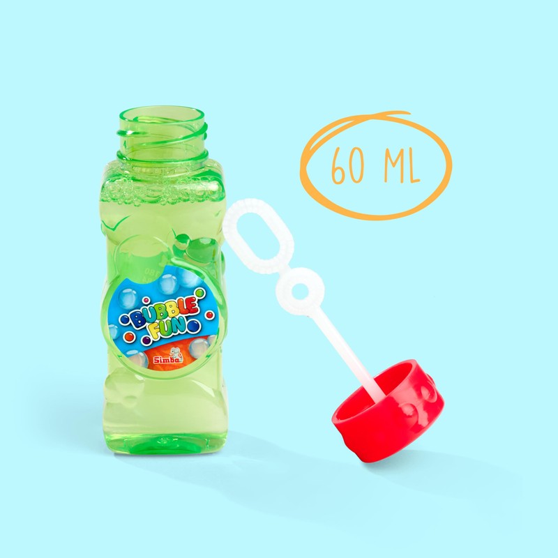 Simba - Bubble Fun 5 Tubetti Bolle 60 ml, per