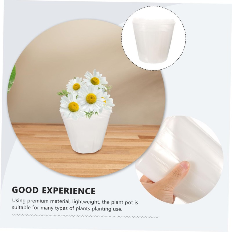 OFFSCH Flower Pot Insert Set 10 Pieces Plastic Inserts For