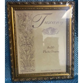 Gallery CRYSTAL ART GALLERY TUSCANY GOLD WOOD ORNATE PICTURE FRAME  8X10 - NIB