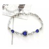 Importacion Brazalete Esclava Pulsera Titanic Corazón Del Mar Azul