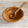 Unbranded Molcajete Mexicano con Cuchara De Barro Mexicano Terra Cota