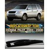 Rear Wiper Arm Blade Assembly, Replacement for Honda Pilot 2003–2008