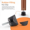 M6 Thread Rubber Furniture Leveling Feet Screw in Threaded Furniture