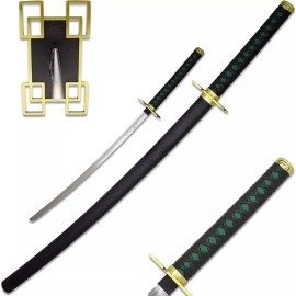 Unbranded Anime Sword Demon Slayer Sword Real Metal, Stainless Steel Demon Muichiro Tokito
