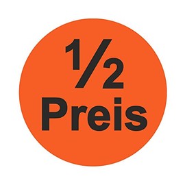 Special Offer Labels Diameter 30 mm Bright Red Pack of 1,000