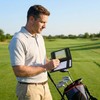 Magnetic Golf Scorecard Holder, Premium Leather Golf Yardage Book, Fits
