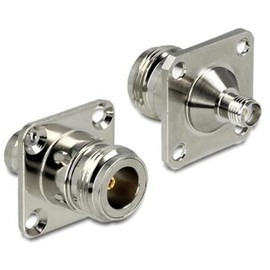 Delock Adapter N Female to SMA Female to Einbau