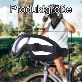 agogue Pack of 2 Safety Glasses with Adjustable Elastic Band, Safety Glasses Children for Light Industrial Construction, Gardening, Woodworking, Outdoor Activities