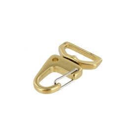 C5250 Natural Brass, Swivel Lever Snap, Solid Brass-LL, 1/2"
