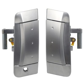 APPERFiT Par de Manijas de Puerta Exterior + Llavero Z Compatible con Nissan 350Z 2003 2004 2005 2006 2007 2008 2009 Par de Plata