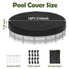 Poolergetic 18FT Round Pool Cover, Heavy Duty Pool Covers for