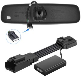 mangoal Dashcam Power Adapter Custom for Ford 5 Pin (Model B) for Mustang Mache Explorer Edge Expedition & More, Connect Auto-Dimming Connector(Hidden)