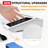 SELEAD Desktop Glass Whiteboard with Wireless Charger Station, Dry Erase