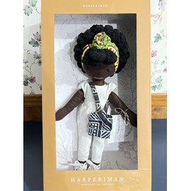 HarperIman Linen African American Doll HarperIman Handmade Petite Collection: YUMI . New.