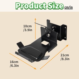shinar Metal Wall Mount stand bracket Just for Sh0w 8 (3rd Generation) Swivels up to 360°, Tilts -50°/+50° Accessories ONLY for Sh0w 8 3rd Generation with Cable Management (Black)