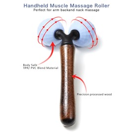 Lyanxinlei Relax Massage Roller，Handheld Total Body Massager Tools for Back, Neck, Foot, Calf, Leg, Arm & Deep Tissue Massager Relief for Sore Muscles