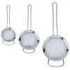 Grunwerg ST-3006 Fine Mesh Strainer with Polished Rim And Handle,