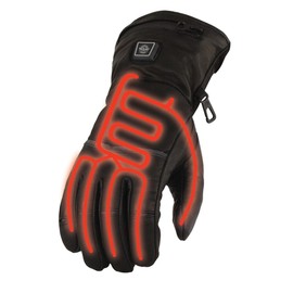 Milwaukee Leather MG7513 Men's Black ‘Heated’ Gauntlet Waterproof Winter Gloves with i-Touch - 2X-Large