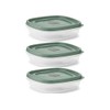 Utenselux Rubber Maid Storage Containers, Easy Find Lids, Blue Spruce,