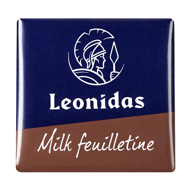 Leonidas Belgian Chocolates: 1 lb Napolitain Feuilletine Milk Chocolate Squares