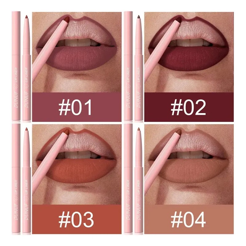 Pack De 12 Delineadores De Labios Mate De Larga Duración