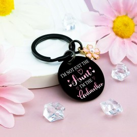 OWIGIU Godmother Proposal Gift God Mother Gifts for Women Will You Be My Godmother Keychain Godparents Proposal Gifts From Godchild Baptismal Birthday Christmas Gift for God Mother