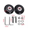 KOMUNJ Pack of 2 Luggage Wheels, Luggage Suitcase Replacement Wheels