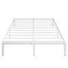 Cieemine 12 Inch White Full Size Bed Frame, Heavy Duty