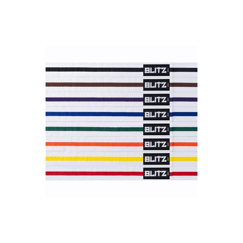 Blitz Striped Belt, Multicoloured(White/Orange) , 250 cm