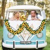 Shiny Flower 4 Pcs Artificial Sunflower Garland Silk Sunflower Vine