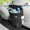 EcoNour Car Trash Can 2.5 Gallon with Lid & Storage