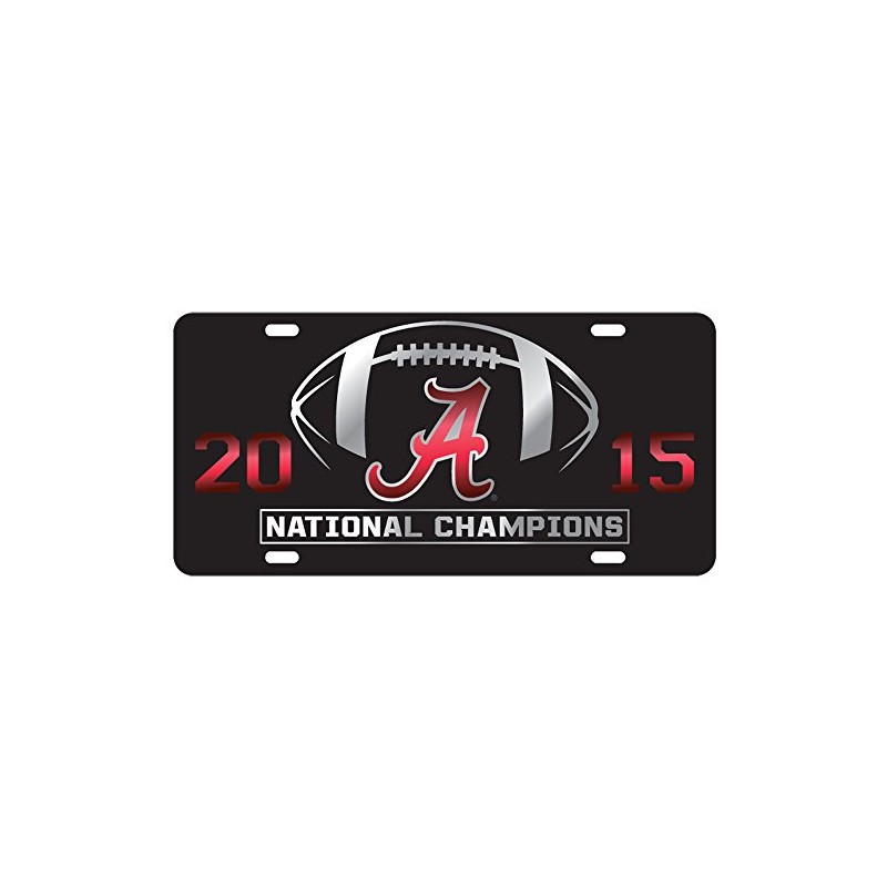 Alabama Crimson Tide 2015 National Champions Laser Cut License Plate