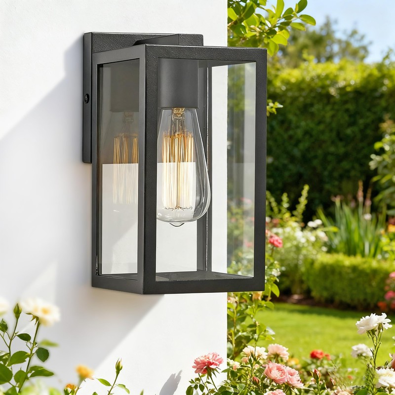 Bestshared Exterior Wall Lantern, Outdoor Wall Sconce, Patio Lighting Fixture