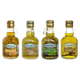 Mantova Grand’Aroma Flavored Extra Virgin Olive Oils, Variety Gift Set, made in Italy, cold-pressed, 100% natural, heart-healthy, for grilling, barbequing, smoking, and cooking, 8.5 oz