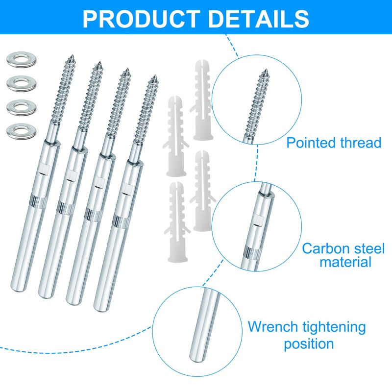 ZMDMAH 4pcs 10 x 100 mm Floating Shelf Brackets Invisible