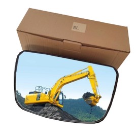 Zhiransale Excavator Mirror 8 x 12" For Komatsu Hitachi Excavator & John Deere, Side Mirror, Larger Size Glass