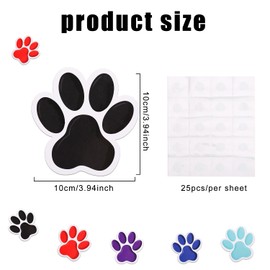 60pcs Paw Prints Cutouts, Colorful Dog Paw Print Cut Out Mini Paw Paper Bulletin Board Accent Paw Print Party Supplies Paw Print Decorations for Kids School Home Party Supplies