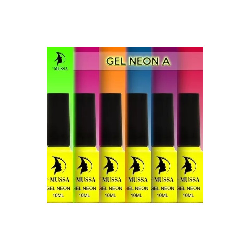 Mussa Gama Neon 12 Tonos Gel Le Mussa Colores A